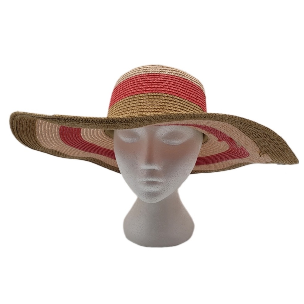 Striped Wide Brim Sun Hat